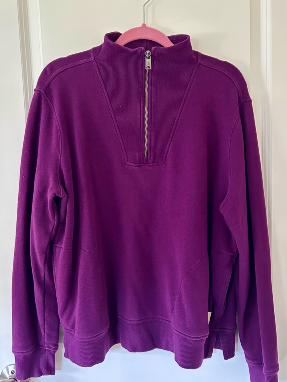 Carhartt Plum Quarter-Zip Relaxed Fit Pullover